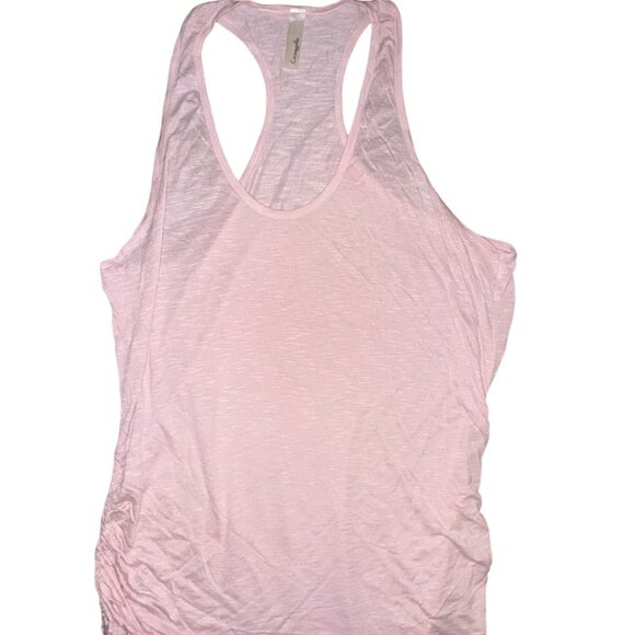 Pinkblush Womens Maternity Racerback Tank Top Pink Rayon M - Picture 1 of 7